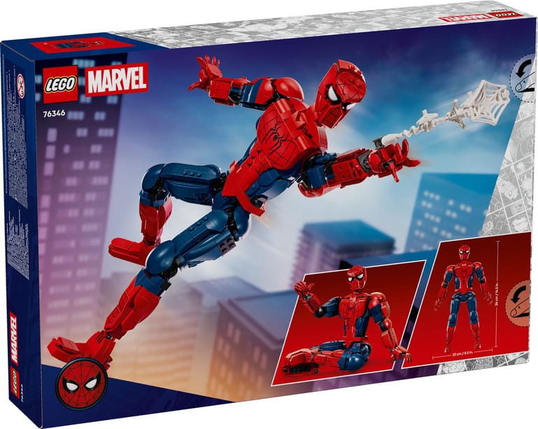 LEGO Marvel 76346 Spider-Man Hero Figure, de verpakking van de set