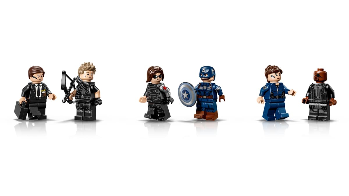 Minifiguren uit LEGO Marvel S.H.I.E.L.D. Helicarrier 76354