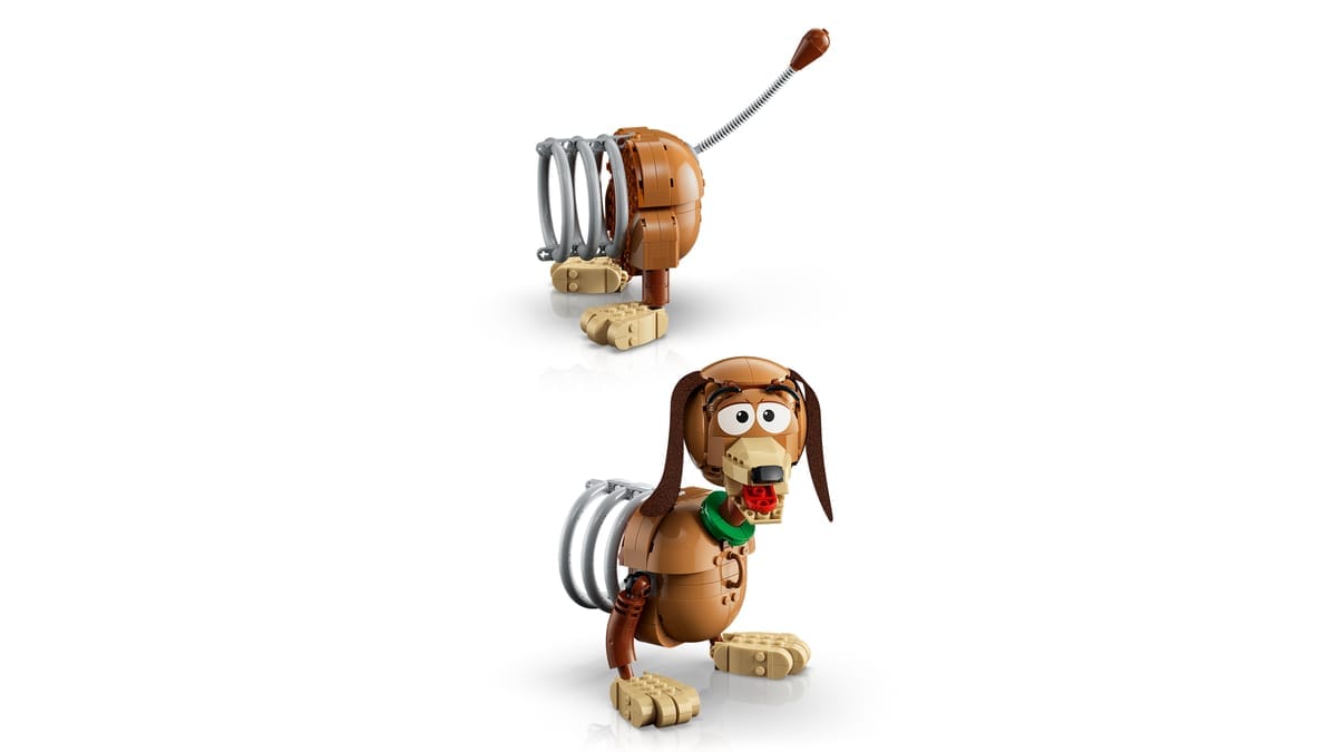 LEGO Disney Toy Story Slinky Hond boekensteunen 43301, detail van de boeken met minifiguren