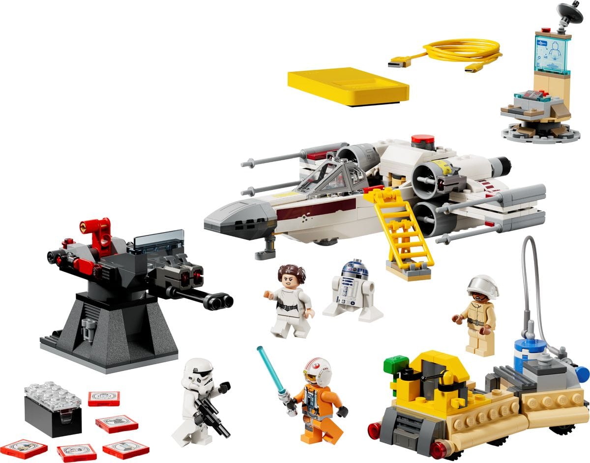 LEGO Star Wars SMART Play 75423 Luke's Red Five X-wing, productfoto van de set