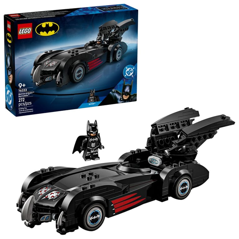 LEGO Batman & Robin Batmobile 76333, doos met de gebouwde set