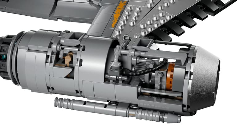 LEGO Star Wars The Mandalorian's N-1 Starfighter 75442, detail van het model