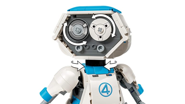 LEGO Marvel H.E.R.B.I.E. 76339, tweede detailfoto van het model