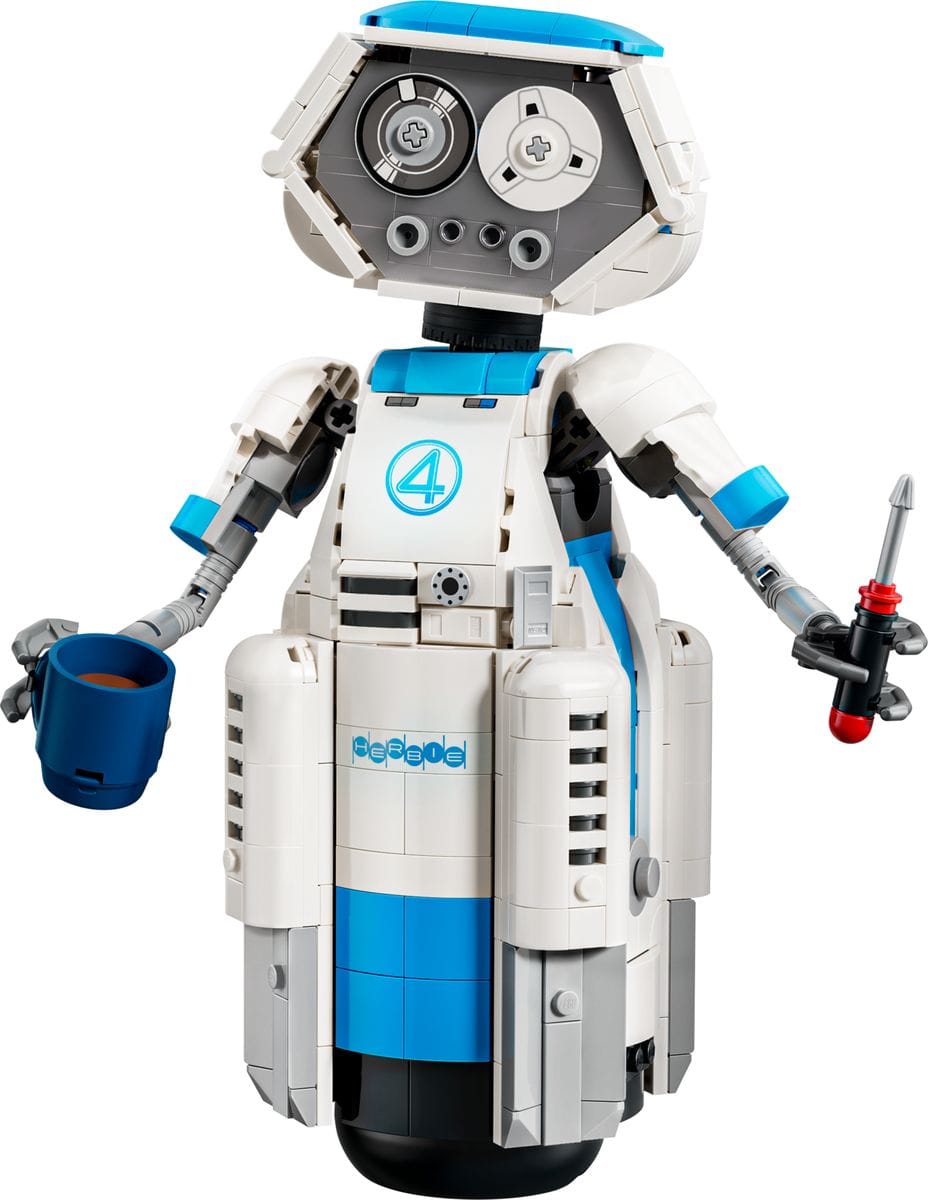 LEGO Marvel The Fantastic Four H.E.R.B.I.E. 76339, het gebouwde displaymodel van de robot