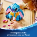 Disney Stitch Toy - Play & Display Figure with an Ice-Cream Cone & Decorative Flower - Gift for 9+ Year Old Girls, Boys & Lilo & Stitch Movie fans - Christmas Treat - 43249